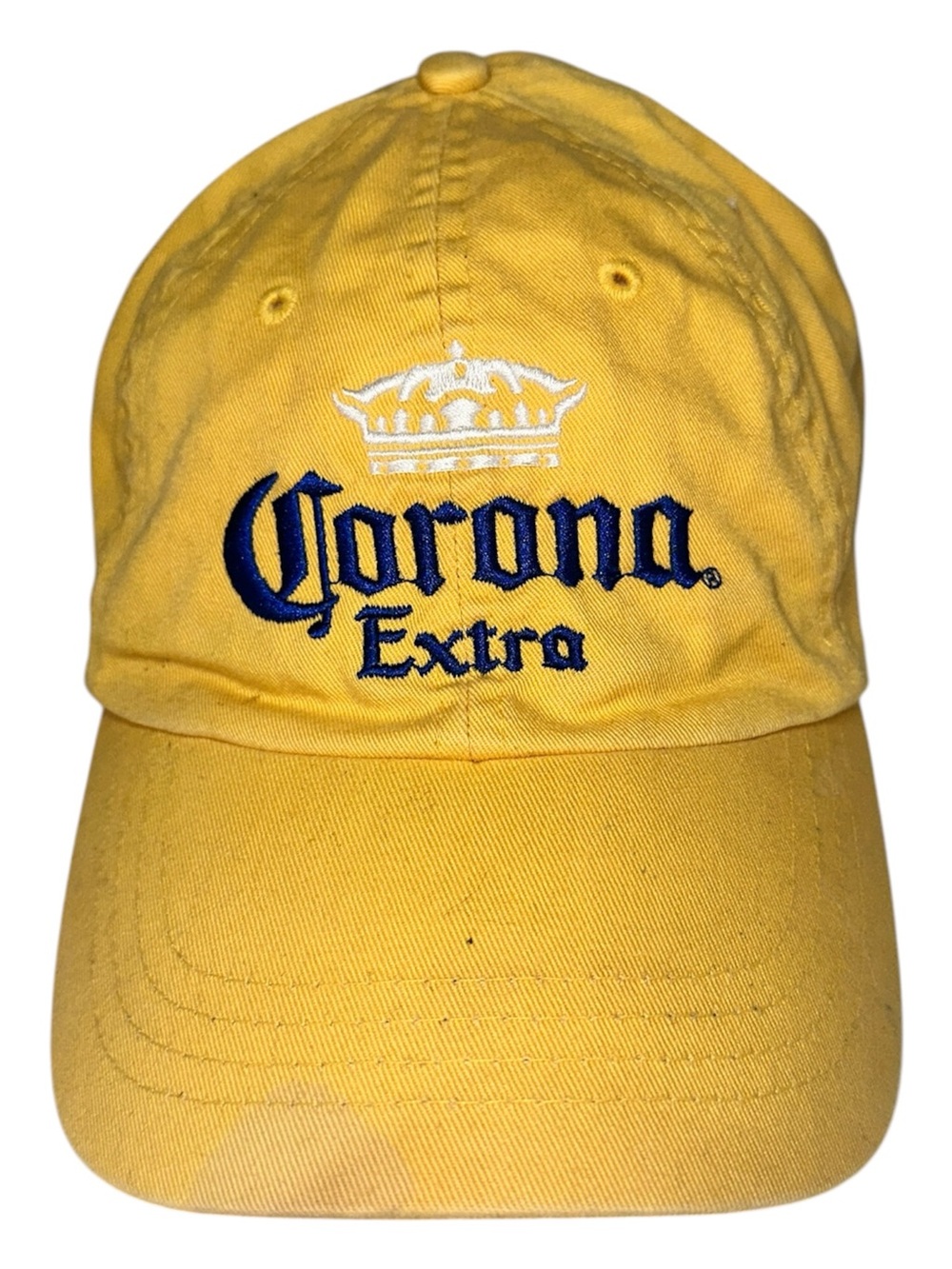Corona Extra Yellow Adjustable Baseball Cap Embroidered Logo Dad Hat